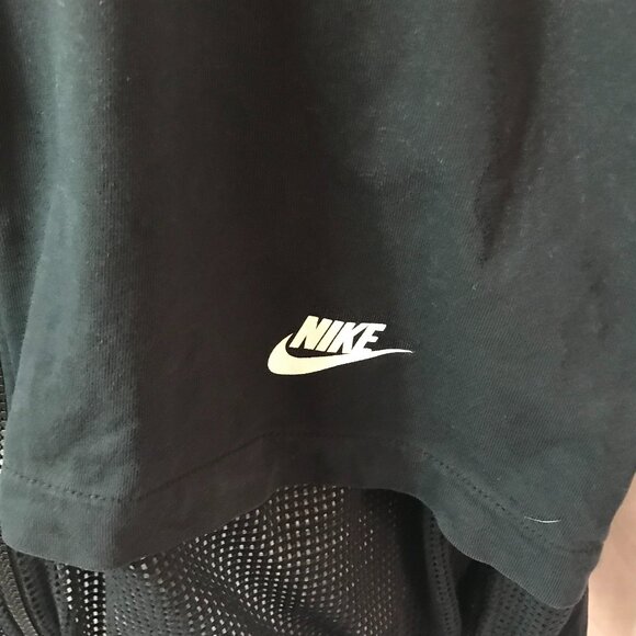 Nike Ladies Faded Black Fishnet Athletic Sport Cut Lightweight Pullover Jacket - Picture 3 of 7